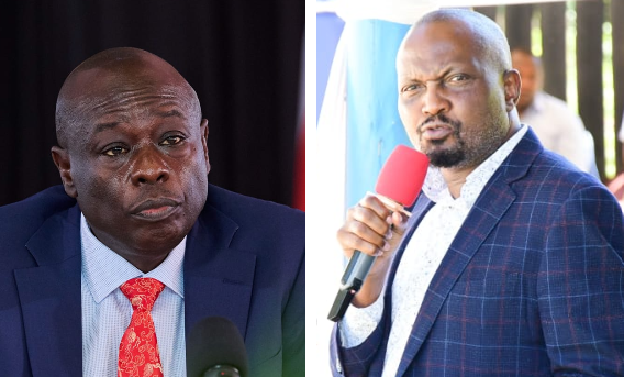 Collage Image of DP Gachagua and CS Kuria.